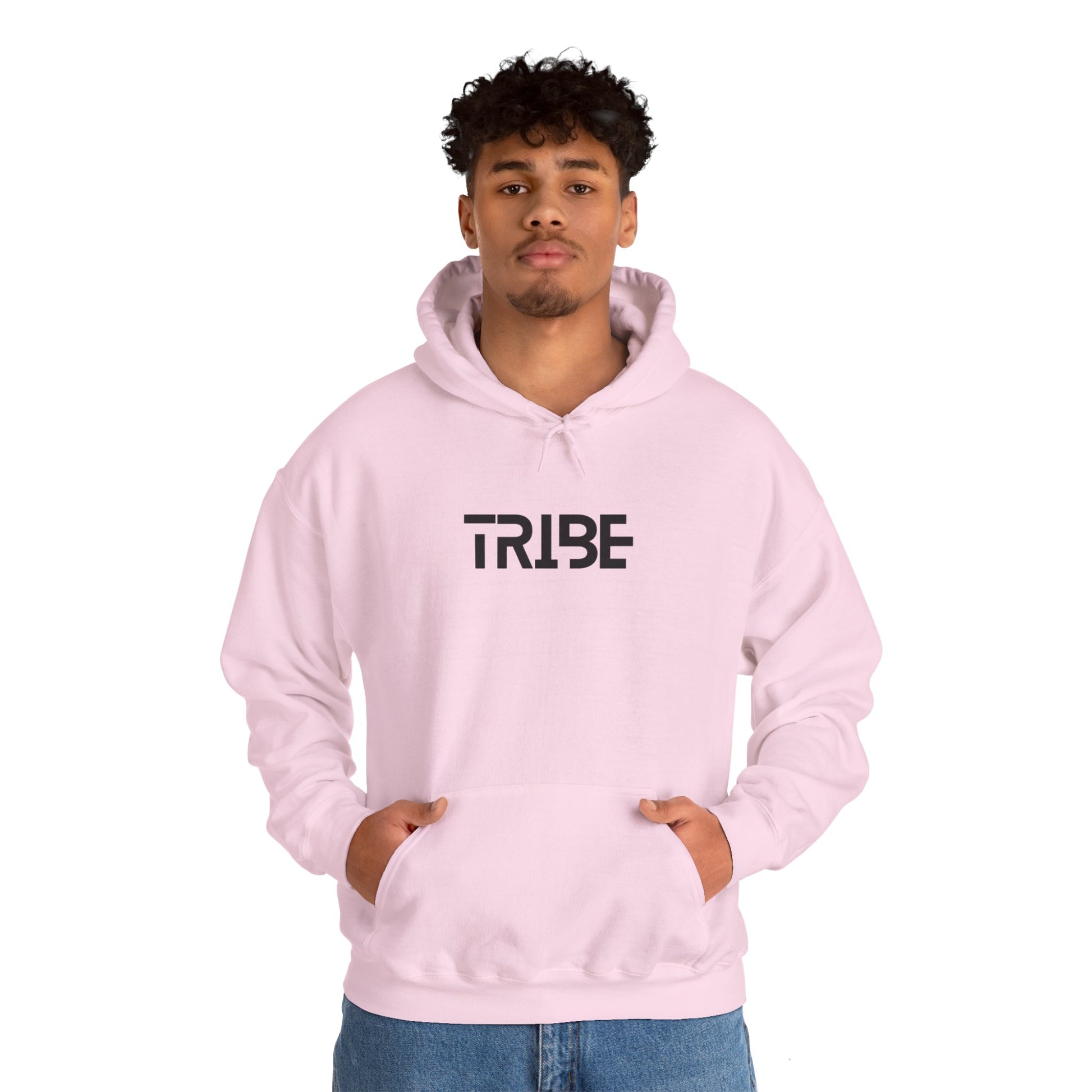 Unisex Tribe™ Hooded Sweatshirt - Light Pink / S - Hoodie