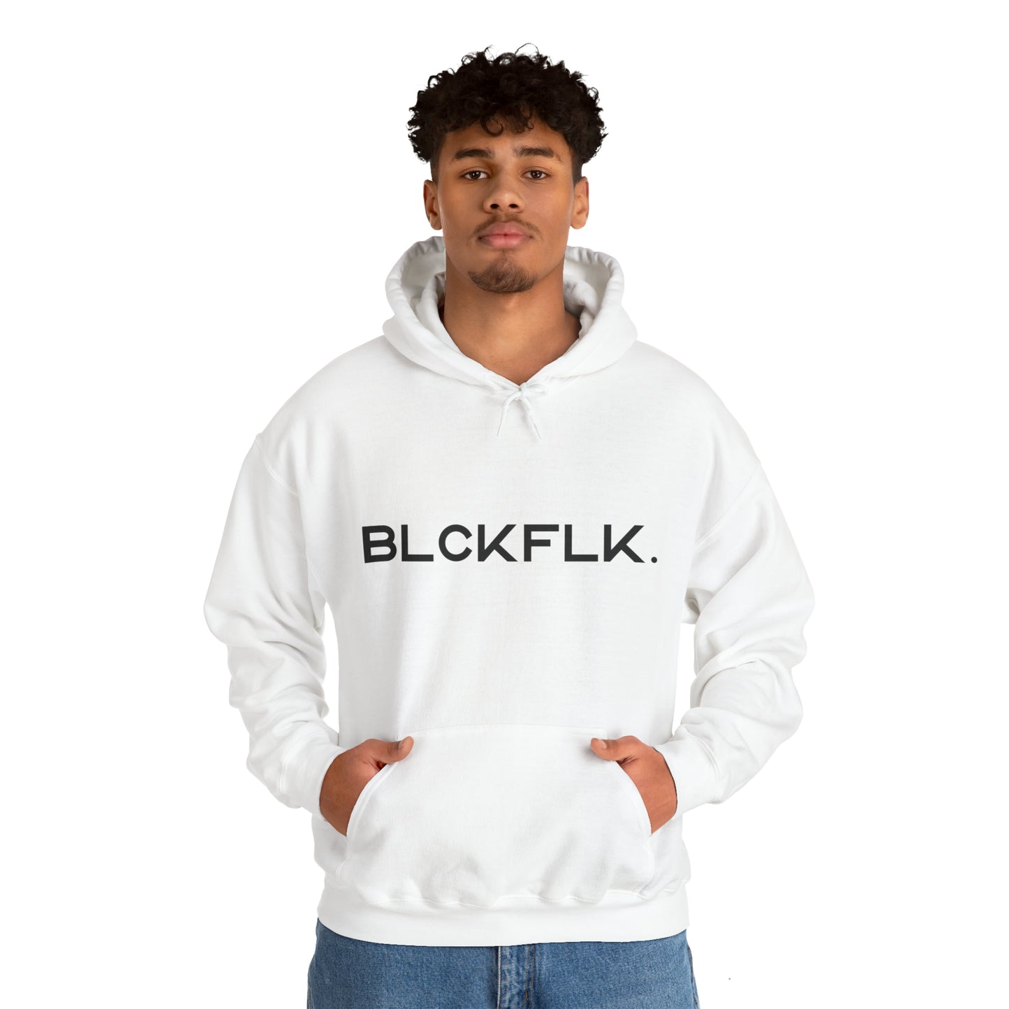 Unisex BLCKFLK™ Hooded Sweatshirt - White / S - Hoodie