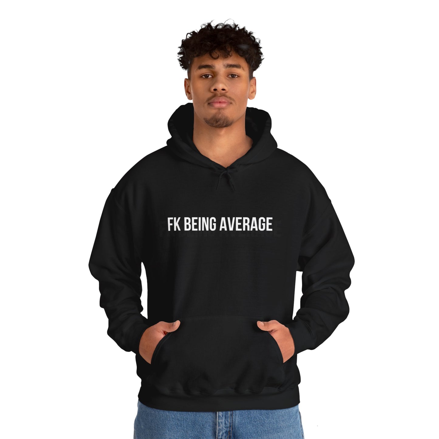 Unisex FKBEINGAVG™ Hooded Sweatshirt - Black / S - Hoodie