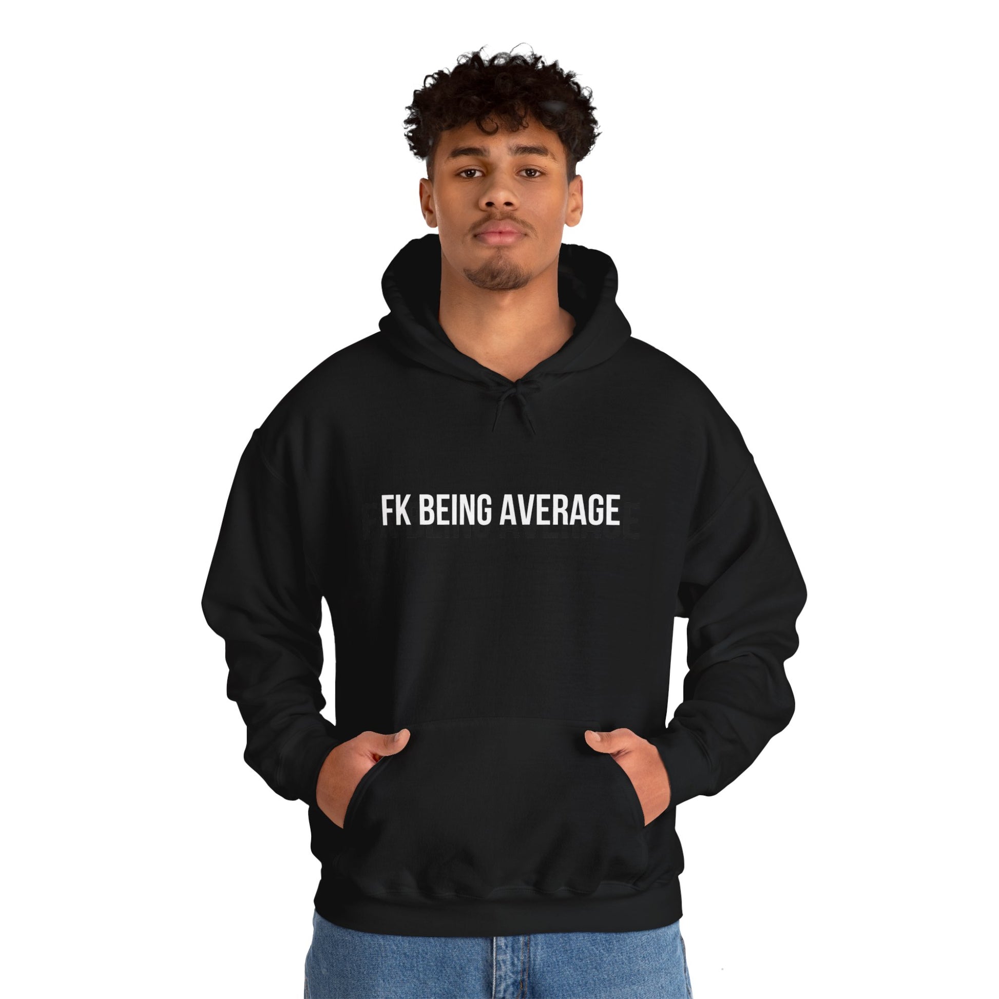 Unisex FKBEINGAVG™ Hooded Sweatshirt - Black / S - Hoodie
