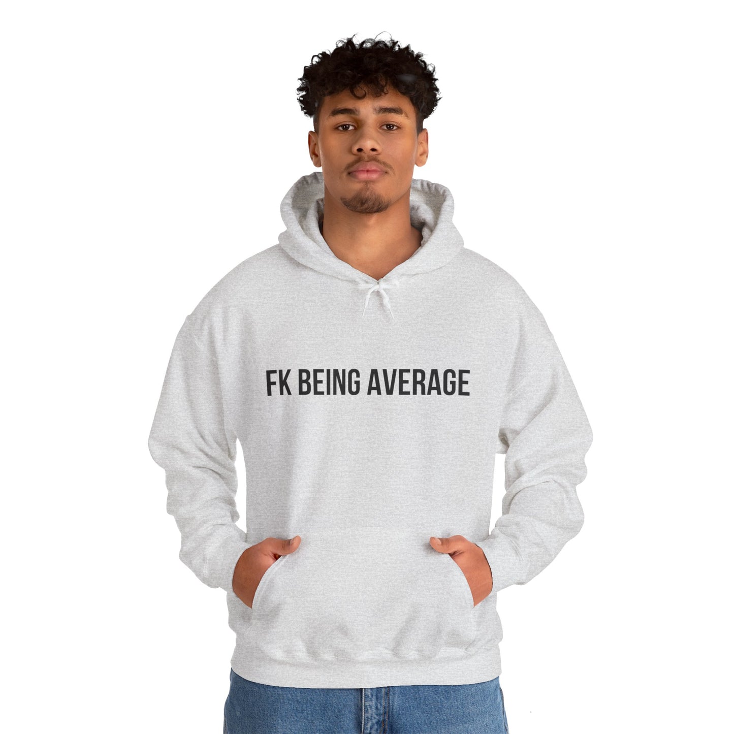 Unisex FKBEINGAVG™ Hooded Sweatshirt - Ash / S - Hoodie