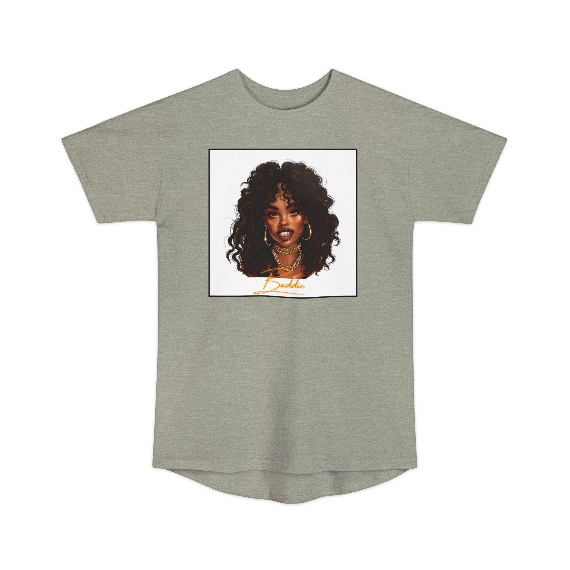 Baddie Long Tee - Heather Stone / S - T-Shirt