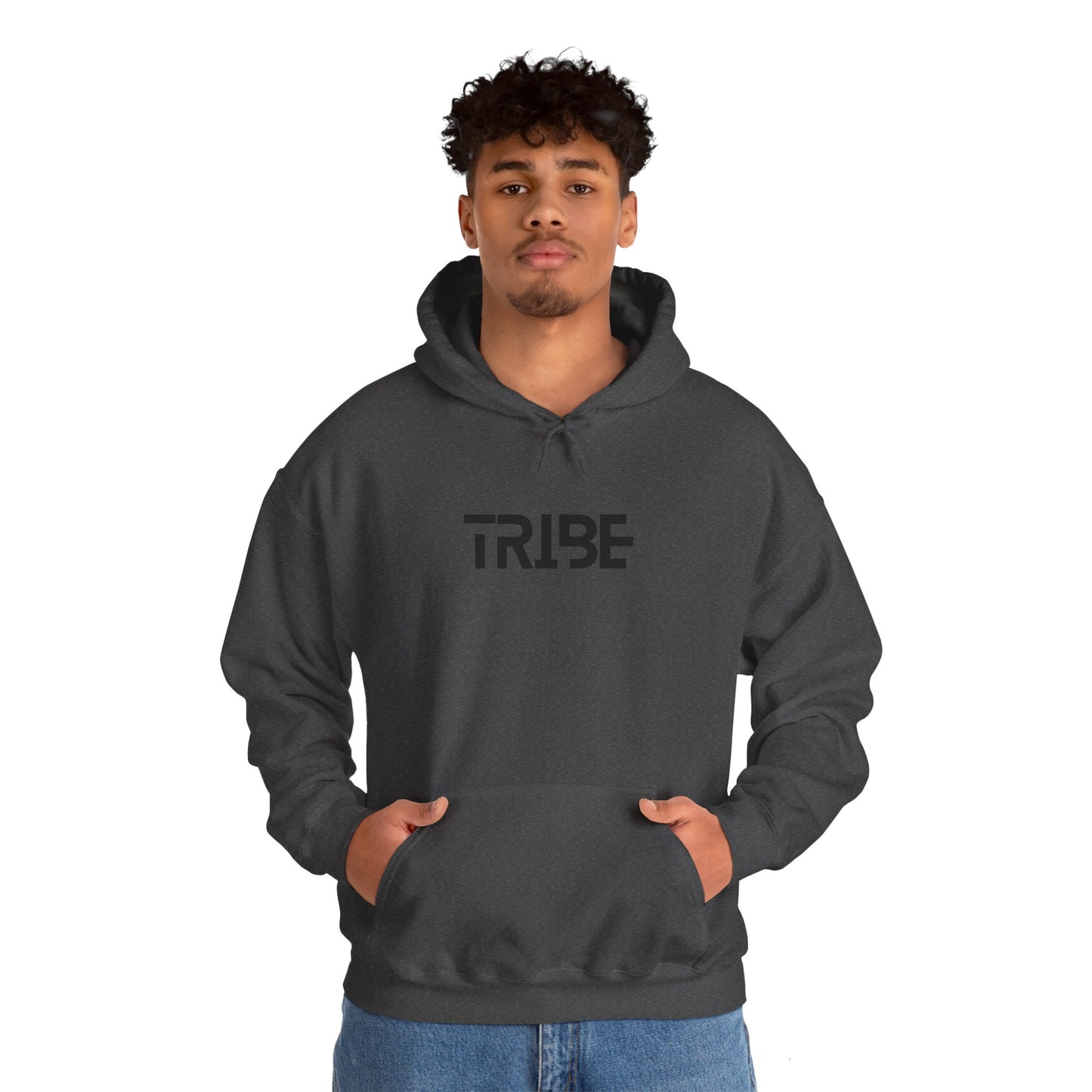 Unisex Tribe™ Hooded Sweatshirt - Dark Heather / S - Hoodie