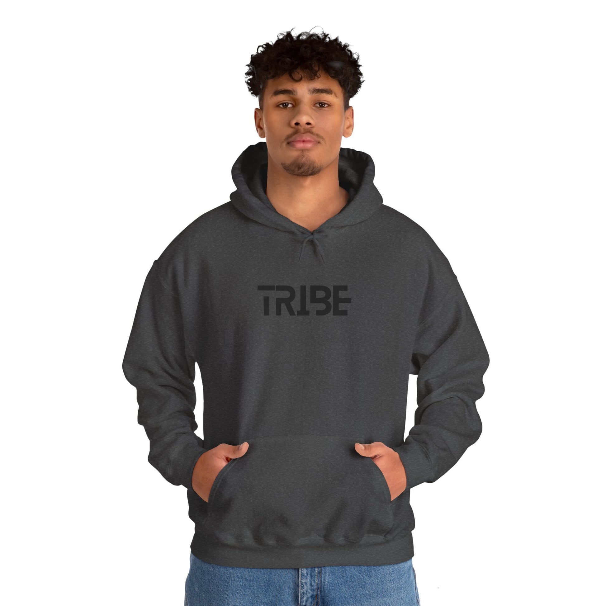 Unisex Tribe™ Hooded Sweatshirt - Dark Heather / S - Hoodie