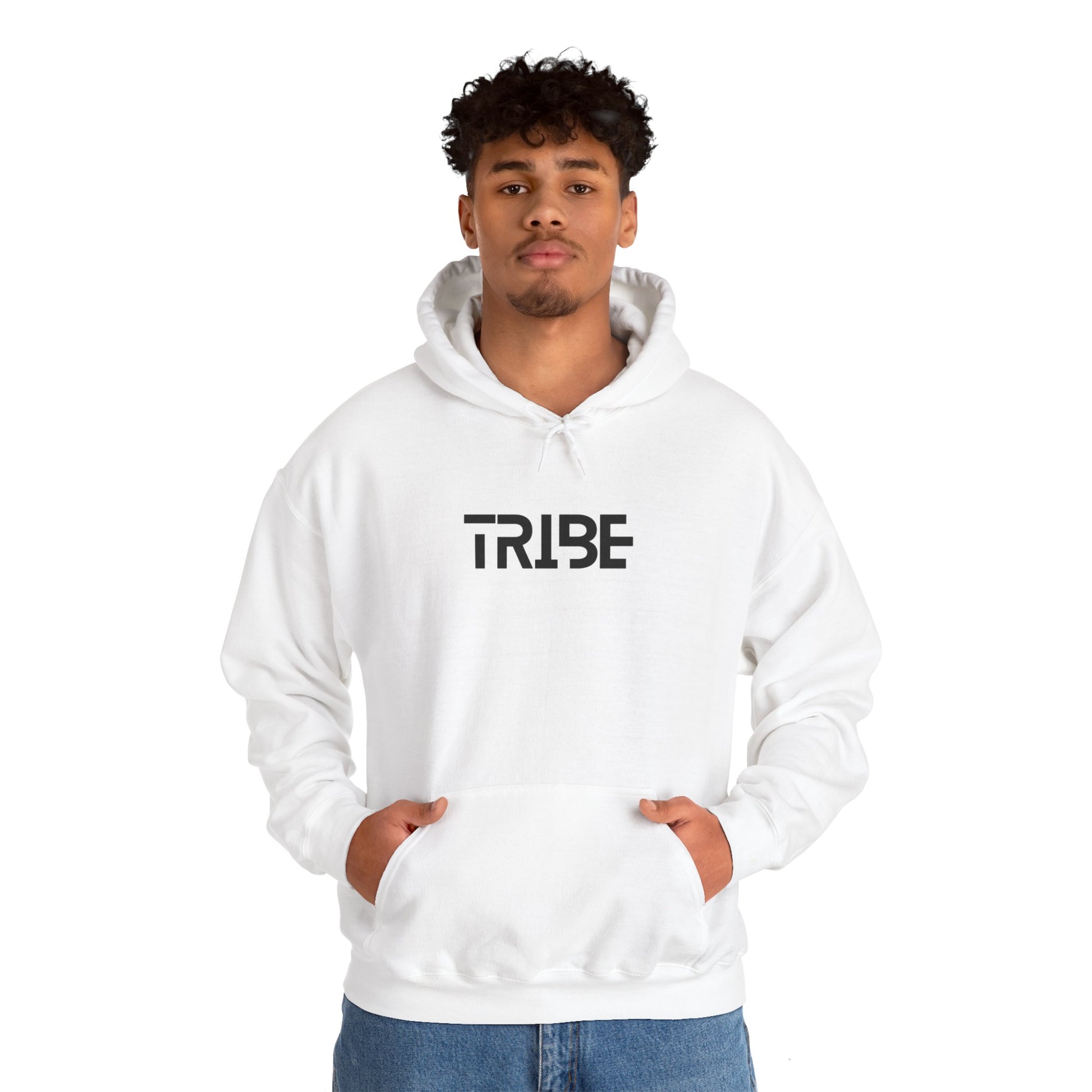 Unisex Tribe™ Hooded Sweatshirt - White / S - Hoodie