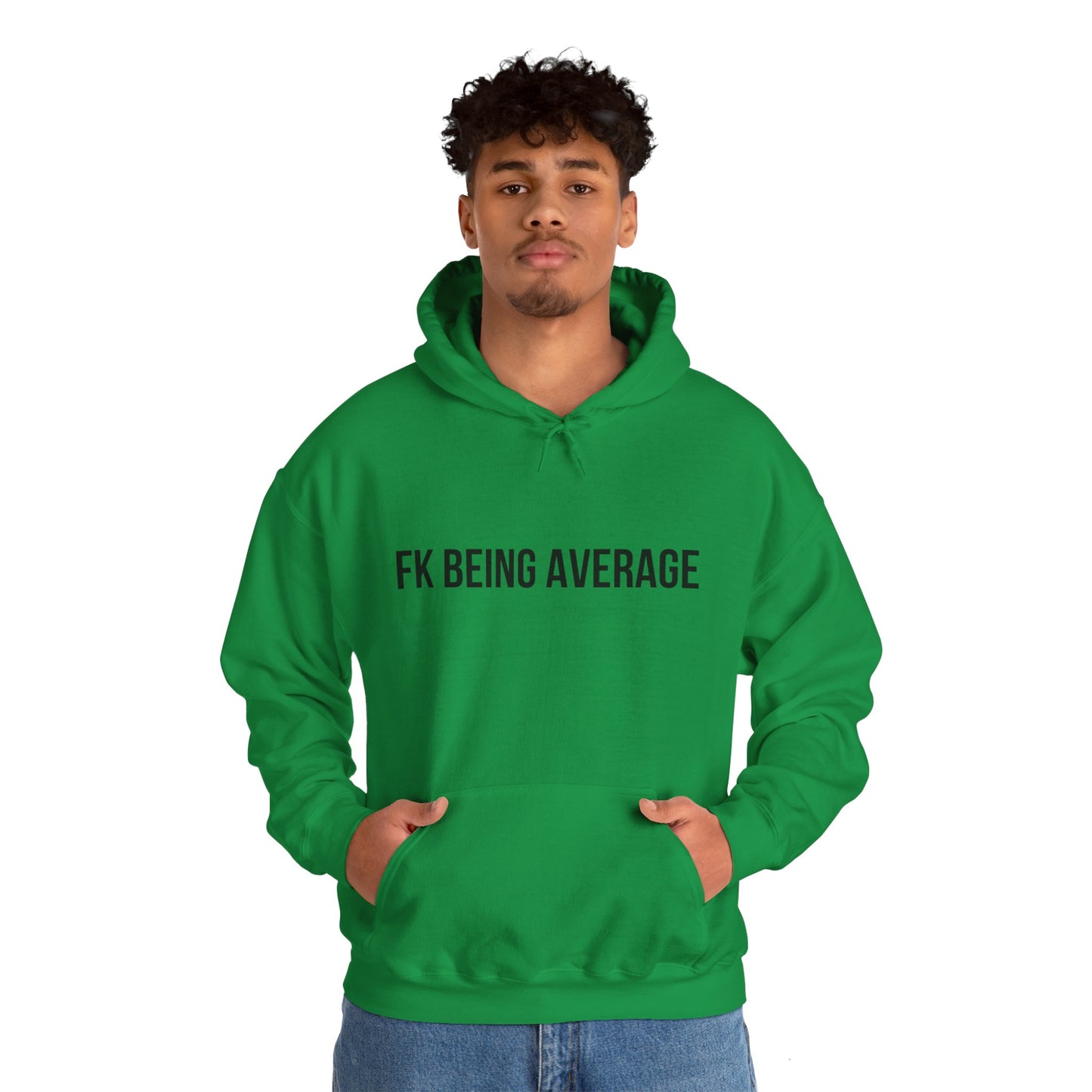Unisex FKBEINGAVG™ Hooded Sweatshirt - Irish Green / S - Hoodie