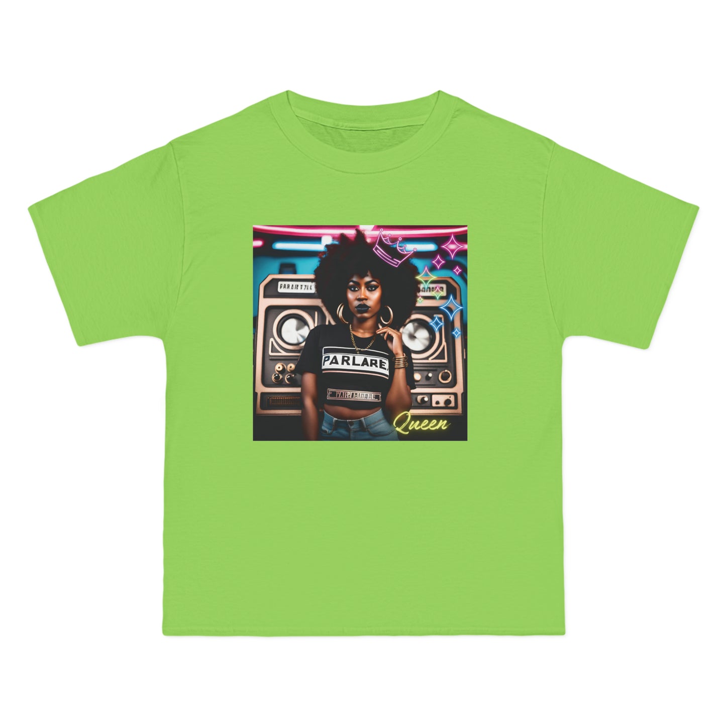 Queen Oversized Tee - Lime / S - T-Shirt