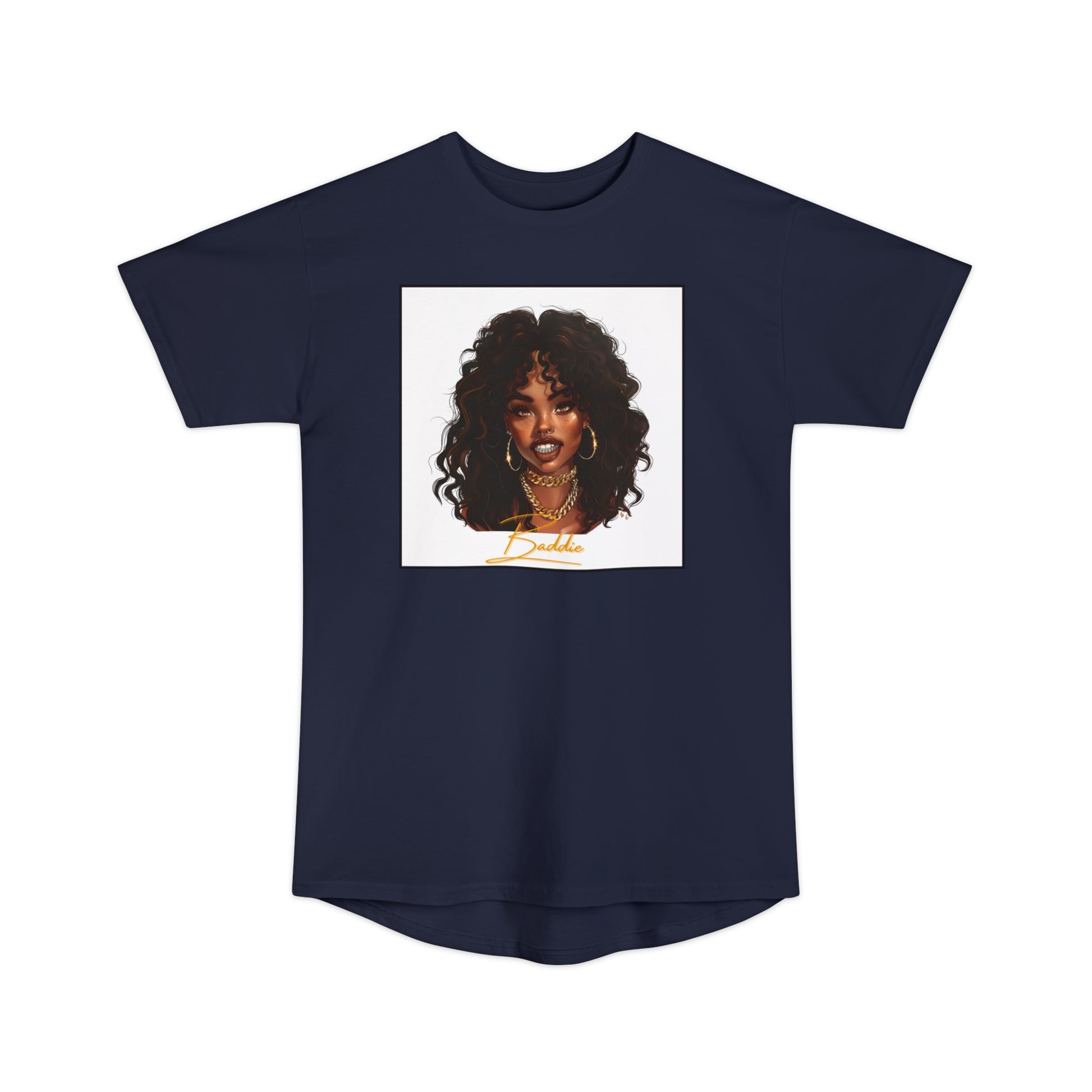 Baddie Long Tee - Navy / S - T-Shirt