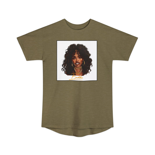 Baddie Long Tee - Heather Olive / S - T-Shirt