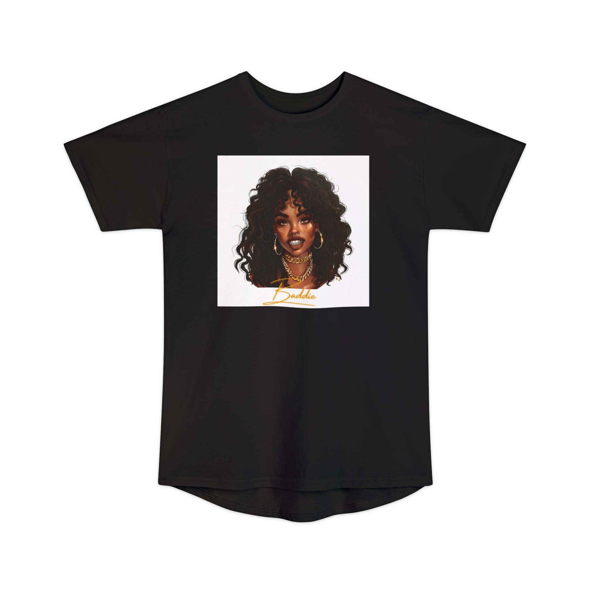 Baddie Long Tee - Black / S - T-Shirt