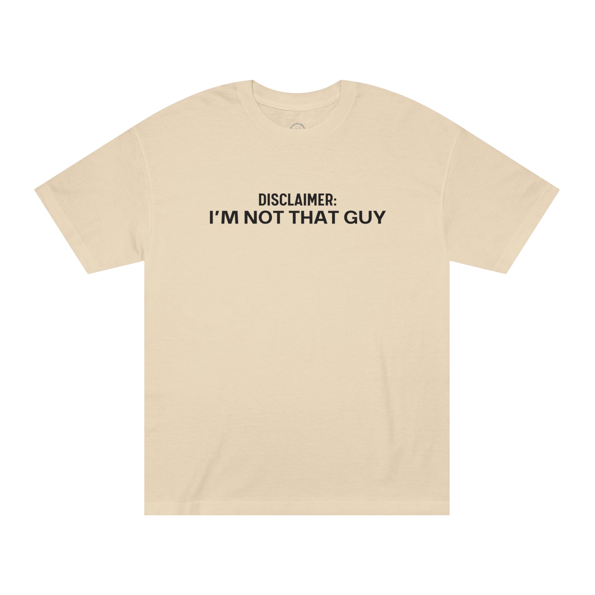 Disclaimer Tee - Sand / S - T-Shirt